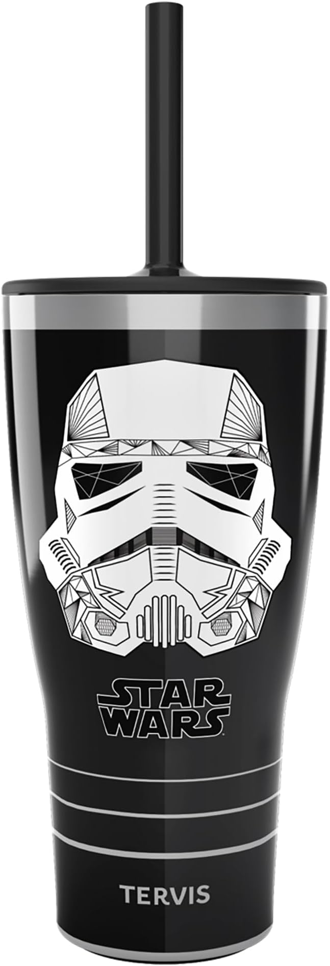 Tervis Traveler Star Wars Vader Trooper Triple Walled Insulated Tumbler Travel Cup Keeps Drinks Cold & Hot, 30oz - with Straw Lid, Stainless Steel