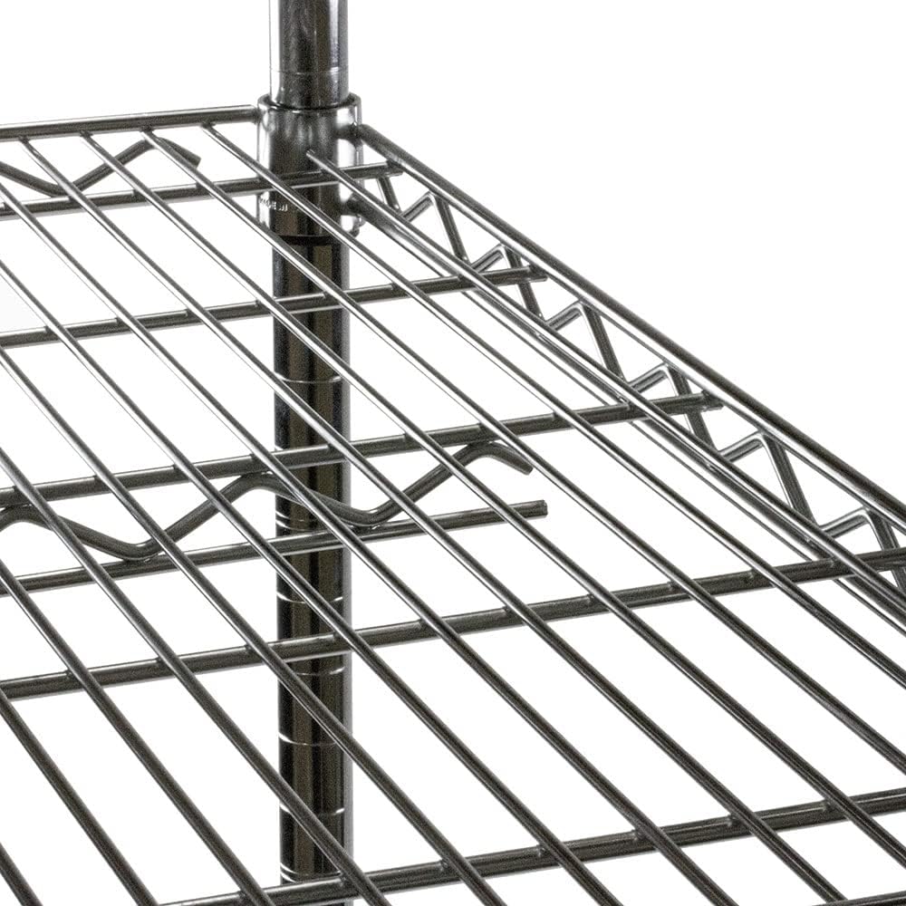 Shelving Inc. 8" d x 36" w Chrome Wire Shelving with 3 Tier Shelves, Weight Capacity 800lbs Per Shelf