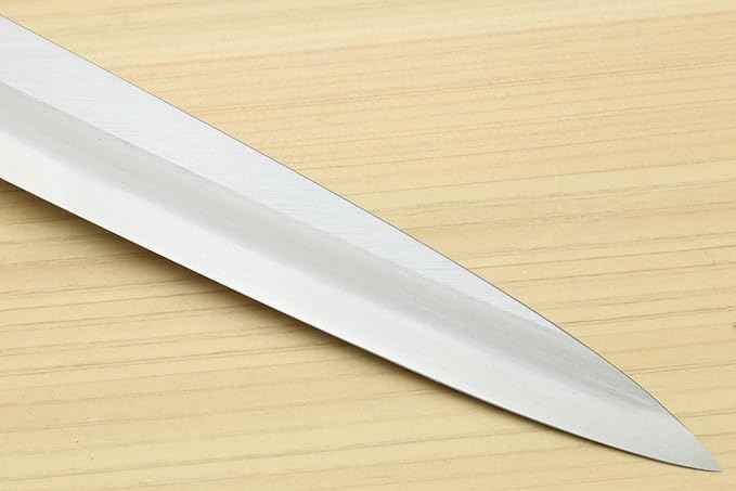 Yoshihiro Shiroko High Carbon Steel Kasumi Yanagi Magnolia Handle Sushi Sashimi Chef Knife (10.5'' (270mm))