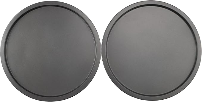 GoodCook Everyday Personal Pizza Pans 10-Inch Nonstick Scratch-Resistant Steel, Set of 2, Gray