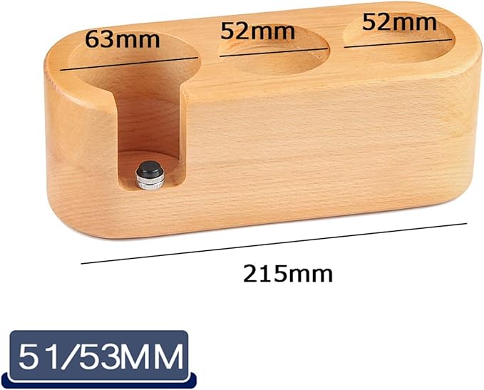 Walnut Wood Coffee Filter Holder, Espresso Tamper Mat Stand, Coffee Maker Support Base Rack, Barista Accessories(Dull)