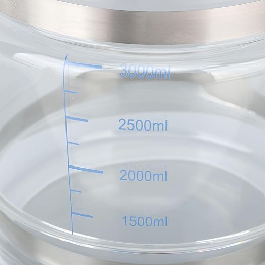 1 Gallon / 4L Glass Jar for Water Distiller, Distiller Water Container, Replacement Distilled Water Collection Bottle, Water Canteen Pot for Home, Beauty, Countertop Distiller