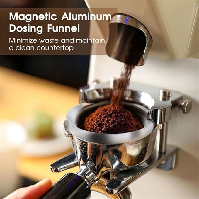 Reoszeank 51mm Espresso Accessories Kit, Coffee Distributor and Tamper Leveler, WDT Tool and Dosing Funnel Set Fits Delonghi CASABREWS and atatix 51 mm Espresso Machines and Portafilters