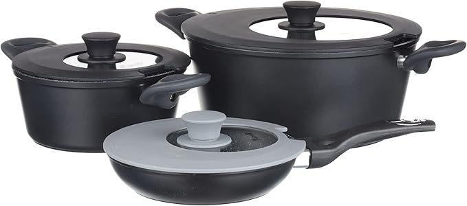 2-Pack Universal Silicone Lids for Pots and Pans - Replacement Pan Covers Fit 7-12 Inch Frying Pans and Pots, Black & Black