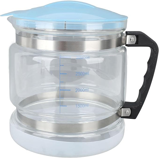 1 Gallon/4L Water Glass Carafe for Distiller, Water Distiller Glass Pot, Distiller Water Container Jug for Countertop Water Distiller Filter
