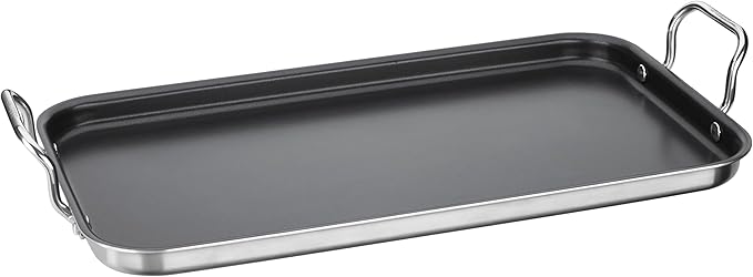 Cuisinart MultiClad Pro Triple Ply Stainless 10" x 18" Non-Stick Double Burner Griddle
