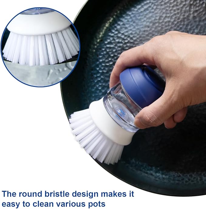 CELOX 36 Pack Dish Sponge for Kitchen, 2 Pack Dish Brush with Soap Dispenser for Kitchen Cleaning