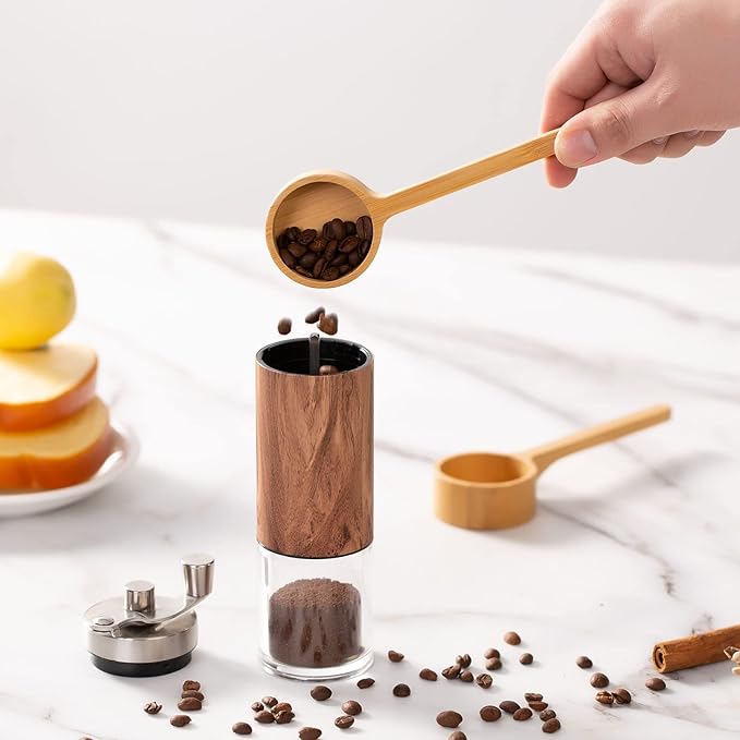 Bamboo Coffee Scoop Long Handle Measuring Scoop for Glass Food Jars