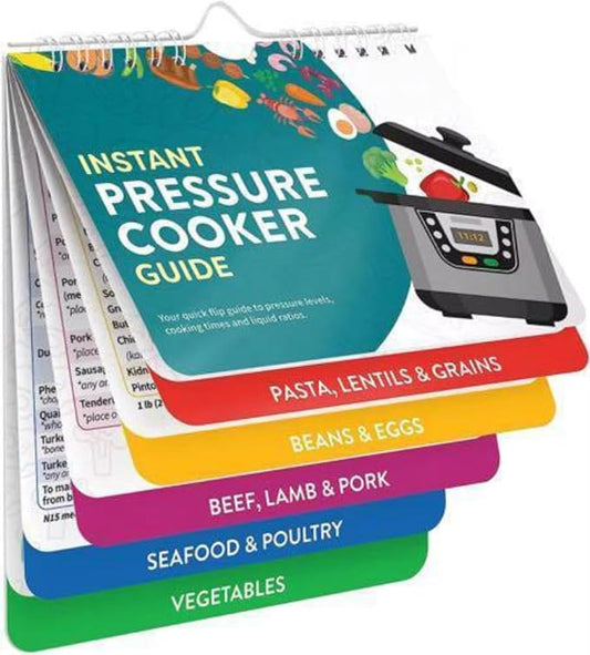 Instant Pot Magnetic Cheat Sheet – Waterproof Laminated 7"x6" Color‑Coded Cooking Times Chart, Instapot Quick Reference Guide, Pressure Cooker Accessories, Easy Kitchen Gadget for All Home Cooks