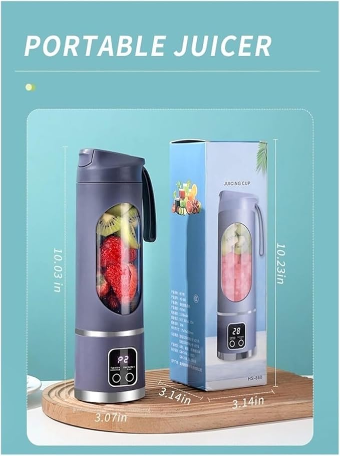 Portable blender,Portable Blender USB-C Rechargeable - 33oz Personal Smoothie & Shake Maker, Cordless Travel Juicer with BPA-Free Leakproof Sip Lid(Purple)