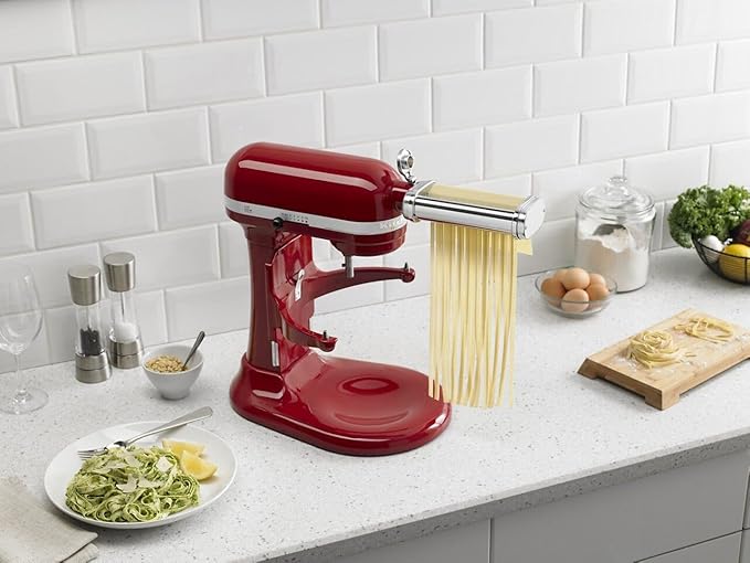 KitchenAid Stand Mixer Attachment,KSMPRA 3-Piece Pasta Roller & Cutter Set,(Pack of 2)