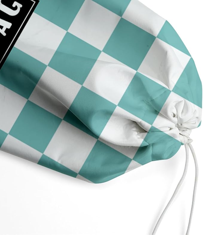 Plastic Bag Organizer, Blue And White Checkerboard Style Plastic Bag Storage,for Home Kitchen Travelling Camping Decor, use 1 Pack,Blue And White Checkerboard Pattern
