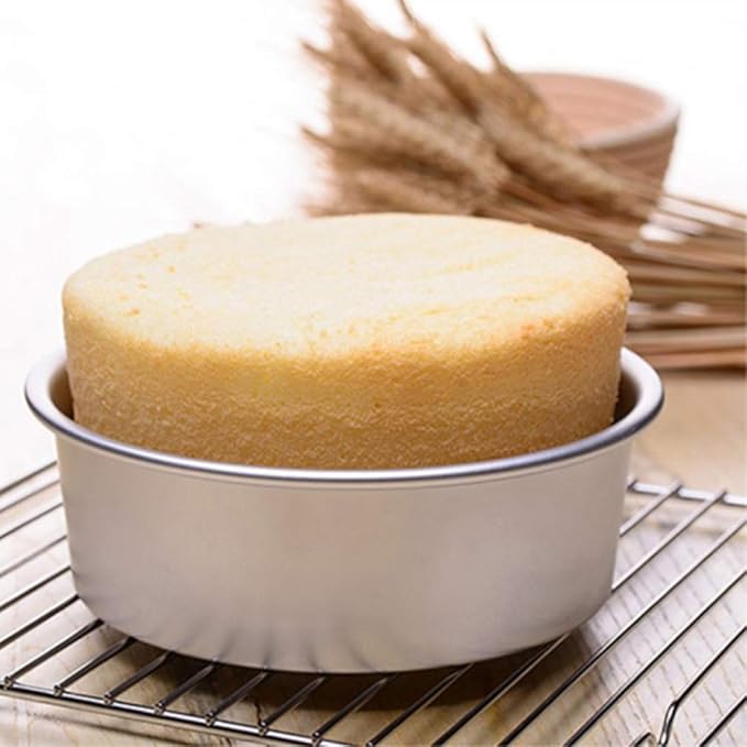 Cake Tin， Non-Stick Cake Mould, Baking ToolsBaking Mold,Cake Mould,Baking 2pcs 8inch Alloy Cake Pan Round Cake Mold Tray Non-Stick Baking Mould with Removable Bottom for Chirtmas Party Pans (Color : P