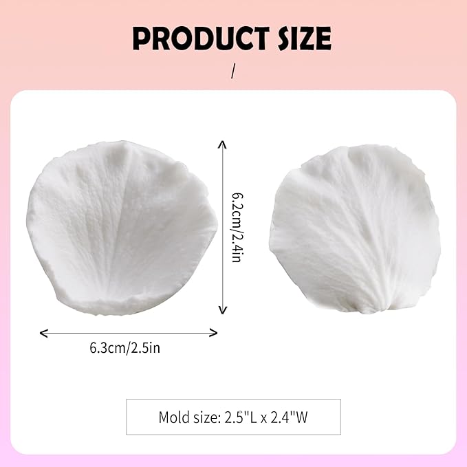 SK Rose Petals Silicone Fondant Mold Sugar Paste Baking Mould Cookie Pastry