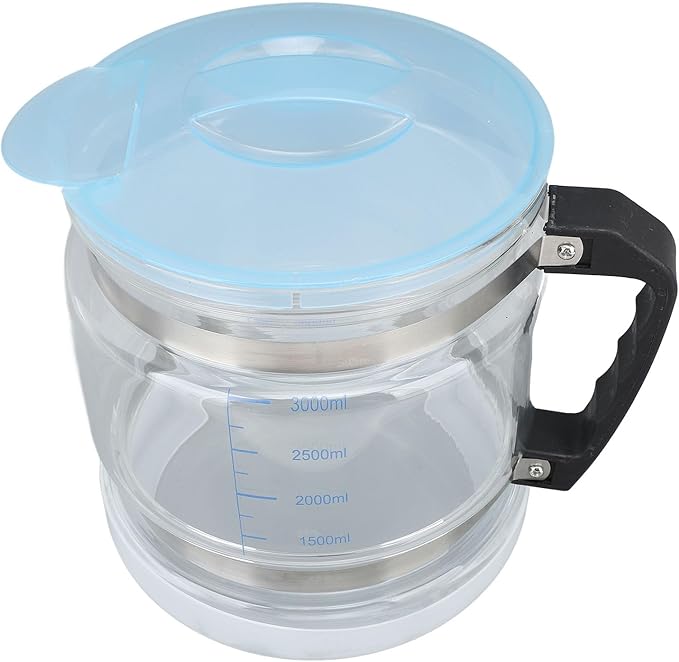 1 Gallon/4L Water Glass Carafe for Distiller, Water Distiller Glass Pot, Distiller Water Container Jug for Countertop Water Distiller Filter