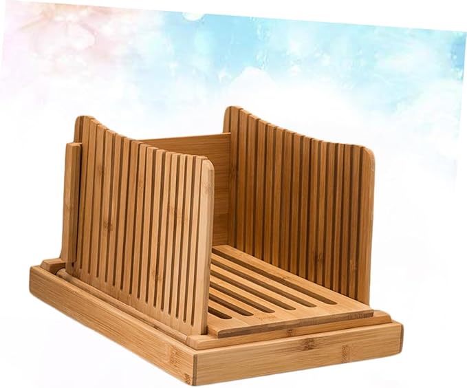 Loaf Bread Slicer Bamboo Cutting Board Sandwich Slicer Easy Slice Safe Clean