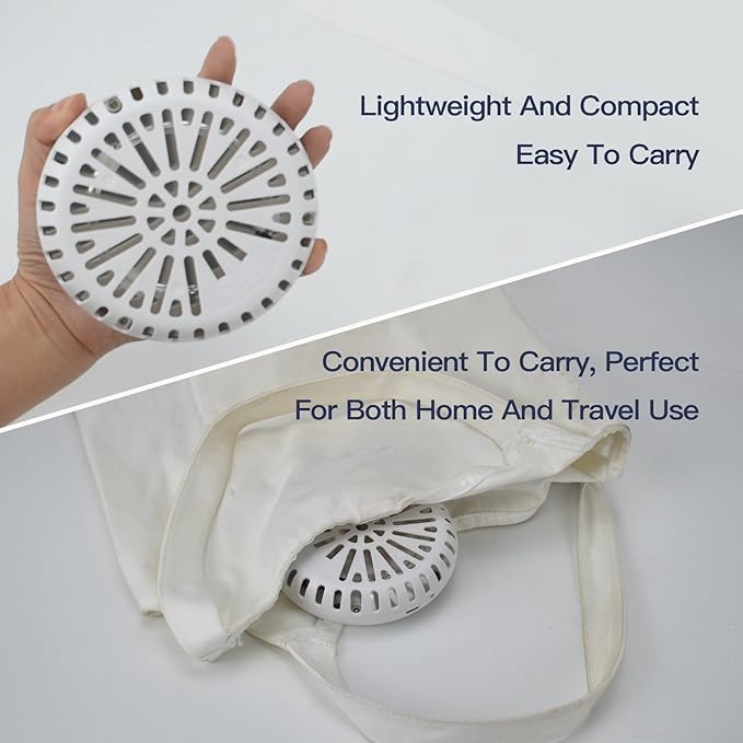 3W UV Deodorizer,Portable UV Light Cleaner,Smart Timer-Controlled Odor Elimination,360°Ultraviolet Bulb Design,for Refrigerators,Dish Cabinets,Storage Cabinets,Wardrobes,Shoe Cabinets,in Car,and More