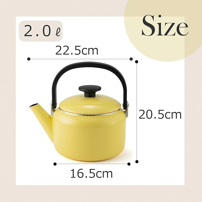 Fuji Horo NA-2.0K.ZB Kettle, 0.7 gal (2.0 L), Zenith Blue, Induction Compatible, Natural Series