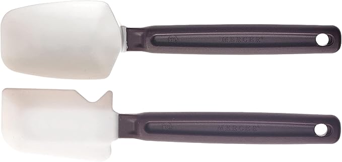 Mercer Culinary 10" Heat Resistant Silicone Spatula and 10" Spoon Spatula - 2 Pack