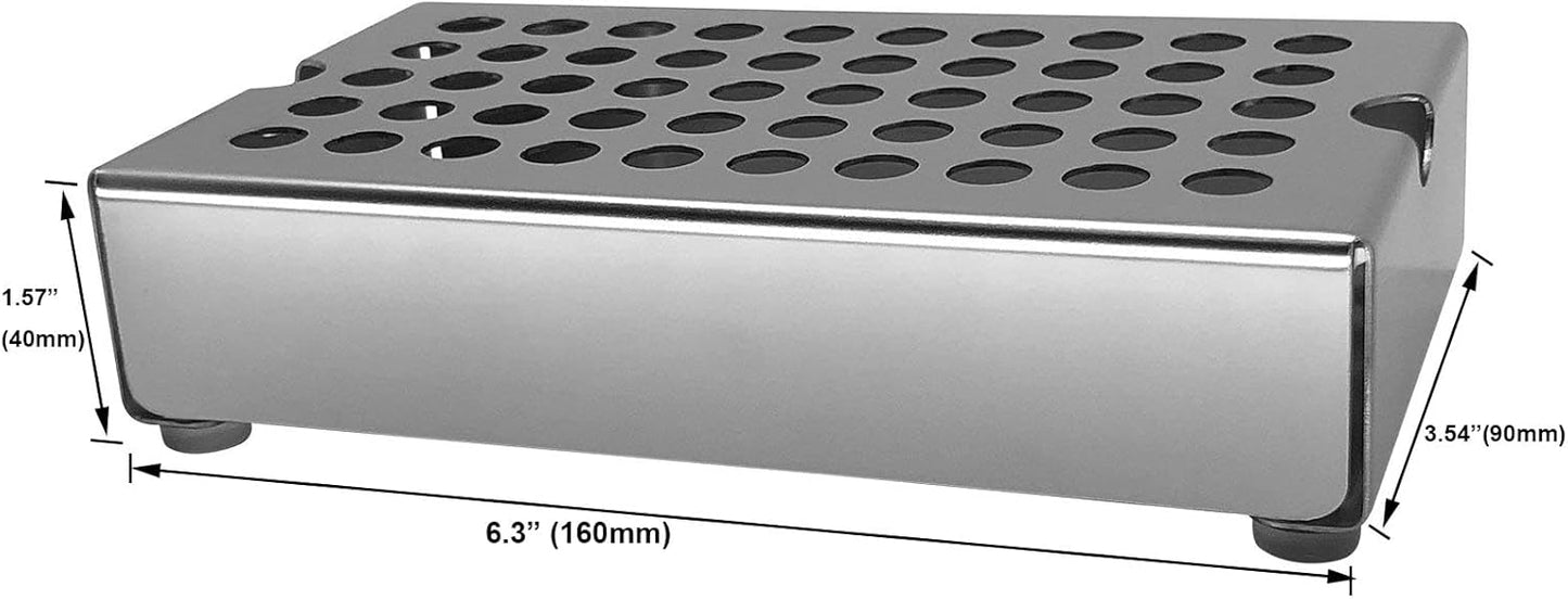 Espresso Cup Riser Stand, Premium Stainless Steel Coffee Drip Tray, Coffee Mug Holder Stand for Espresso Machines, Height 40mm