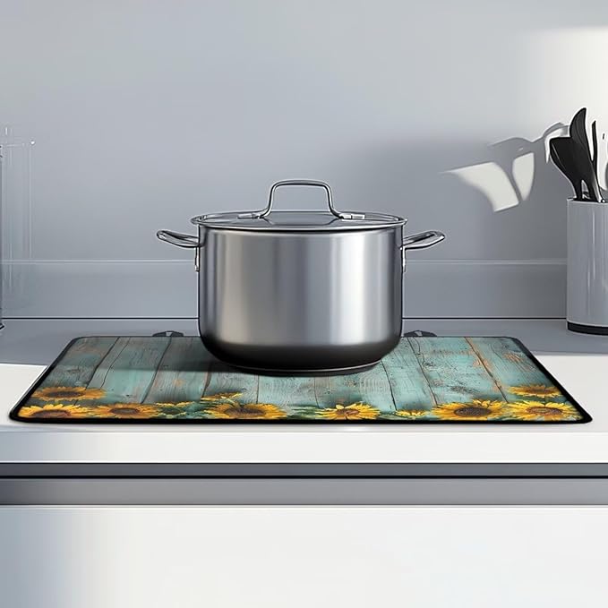 Sunflower Stove Top Covers for Glasstop Stoves Countertop Covers Electric Stove Protector Scratch-Resistant Flat Top Oven Cover