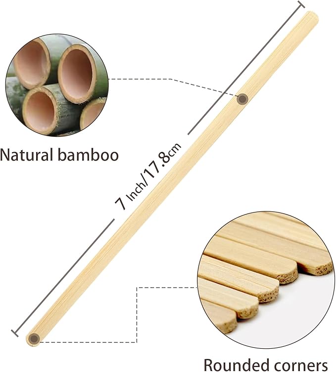 Bamboo Coffee Stirrers in Storage Box, 180 Count of Disposable Coffee Stir Sticks - Stir Sticks For Coffee Bar 7 Inch, Stir Sticks with Smooth End, Coffee Stirs for Coffee, Cocktail, Hot Drinks