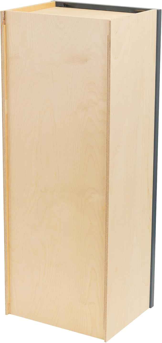 Quicklock RTA (Ready-to-Assemble) 42" Tall Wall Kitchen Cabinets - Shaker Style | 100% Hardwood | Made in America | Soft Close Hardware (Needlepoint Navy, 12''D x 12''W x 42''H)