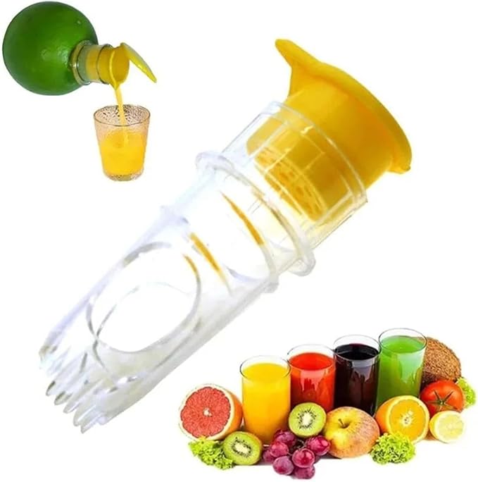 Manual Lemon Juicer Portable Mini Squeezer Citrus Reamer Hand Held Easy for Orange Limes(A)