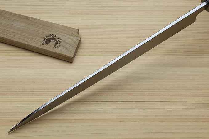 Yoshihiro Shiroko High Carbon Steel Kasumi Yanagi Rosewood Handle Sushi Sashimi Chef Knife (11.8'' (300mm))