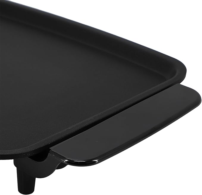 MegaChef Electric Grill with Non-Stick Coating & Adjustable Temperature Control, Versatile Small Kitchen Appliance (11.81 Inch Grill)