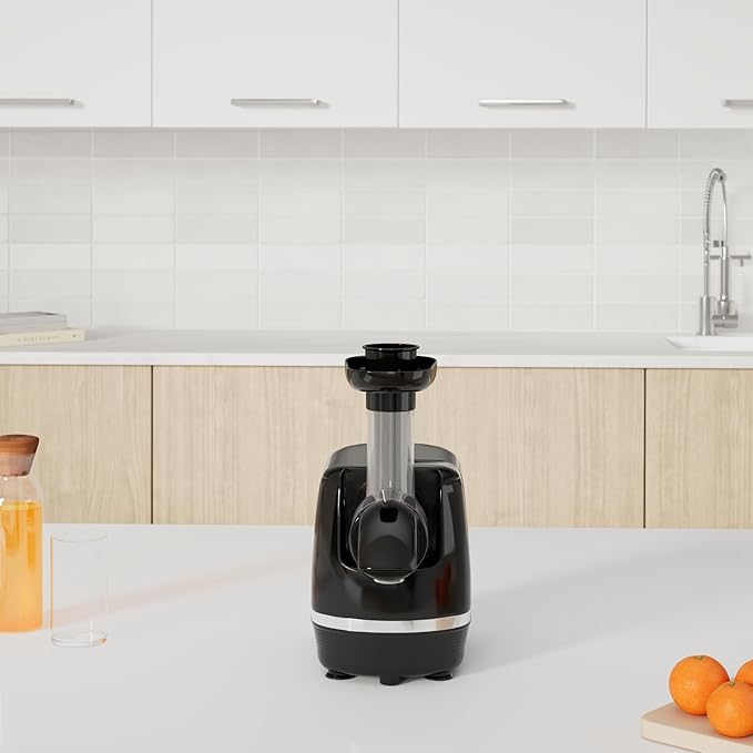 Omega H3000D Cold Press Juicer Machine, Vegetable and Fruit Juice Extractor, Triple-Stage Slow Masticating Juicer, 150 W, Black