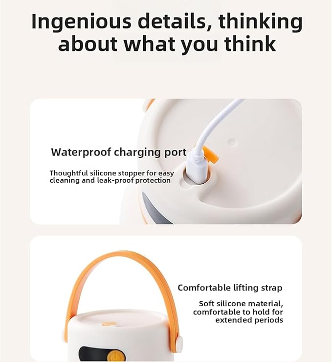 Portable Electric Juicer Cup with Zero Cord Hassle, 33 Oz Cordless Personal Juicer Cup, Digital Display Portable Juicers Blender with Stainless Steel Blades, USB-C (orange-800ml)