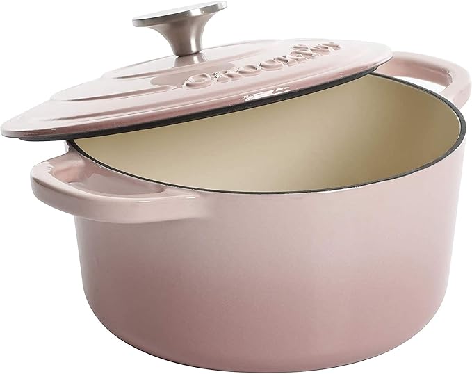 Crock-Pot Artisan Round Enameled Cast Iron Dutch Oven, 5-Quart, Pistachio Green