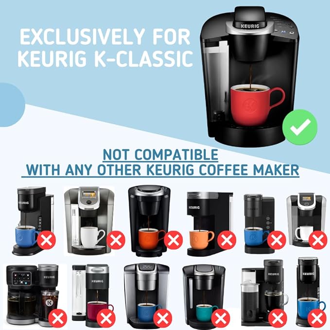 Replacement Water Reservoir Tank for Keurig K-Classic ONLY - CONFIGURATION B. (WILL NOT WORK FOR ANY KEURIG 2.0 MACHINES). ([IMPORTANT: WATCH VIDEO TO VERIFY CONFIGURATION])
