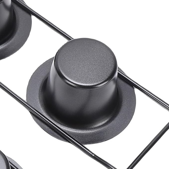 VBESTLIFE 6-Cup Popover Pan, Heavyweight Aluminized Steel with Nonstick Coating, for Yorkshire Pudding, Muffins, and Popovers