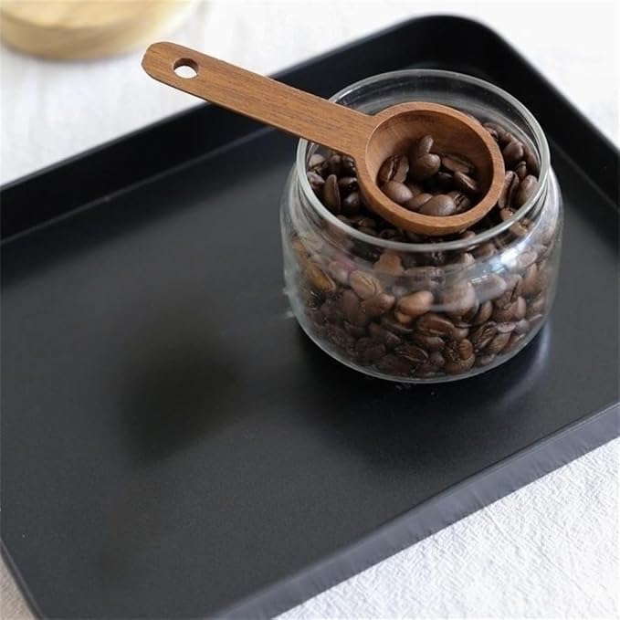 Wooden Coffee Spoon in Walnut, Coffee Scoop Measuring for Coffee Beans, Whole Beans Ground Beans or Tea, Home Kitchen Accessories, Coffee Scoop - 1 Pack, 15ml