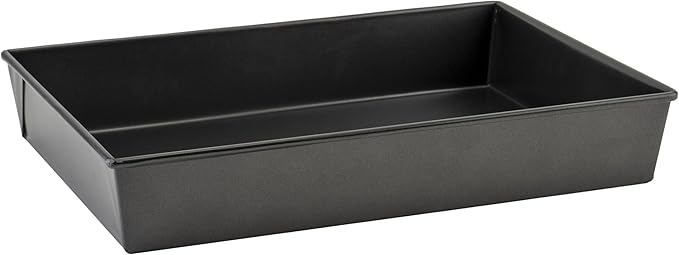 Winco Rectangular Cake Pan 18" x 12" x 3", Aluminized Steel