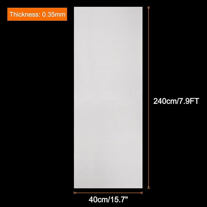 uxcell 15.7IN x 7.9FT Silicone Baking Mat Rolls, Heat Resistant Baking Mats, Non-Stick Pastry Mats, Non-Slip Countertop Mats, Refrigerator Liners White