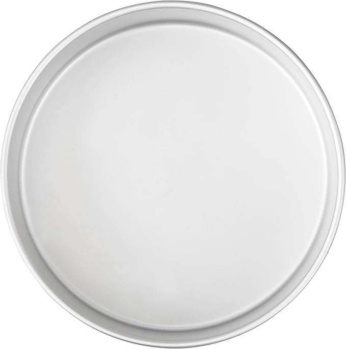 Wilton Aluminum Round Cake Pan, Extra-Deep Bakeware for Layered Cakes, Durable, Even Heating, Rust-Resistant, Professional Quality, 8 x 3 in, Packaging May Vary