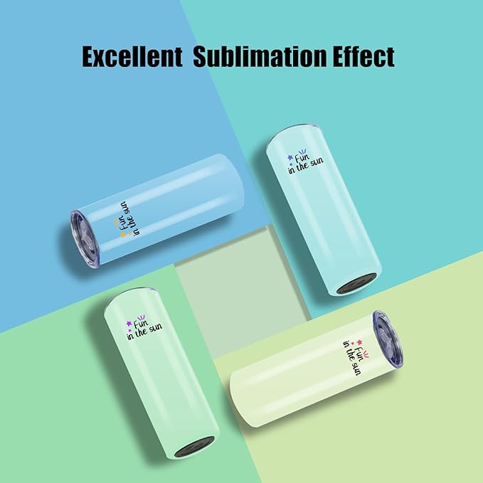 Sublimation Tumblers 20 Oz Skinny Straight, Stainless Steel Sublimation Tumblers Blank (50, 20OZ)