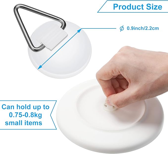 Patelai 40 Pieces Invisible Plate Hangers Wall Adhesive Picture Hangers Vertical Plate Holders for Hanging Decorative Plates Wall Hooks Display Art Photo Frames Paintings