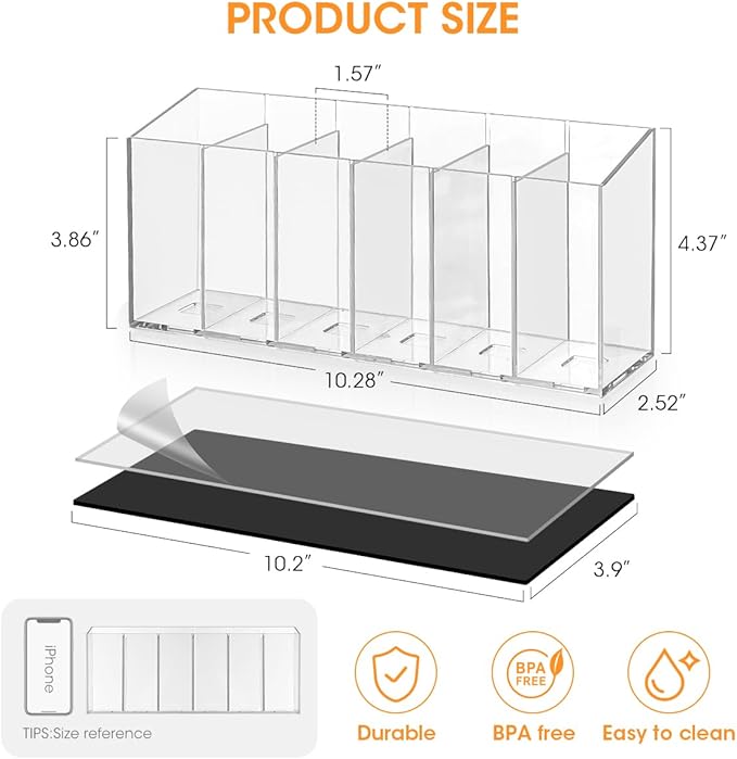 AIEVE Drink Packet Organizer, Mountable Water Packet Organization Holder with Adhesive & Magnetic Sticker, Pantry Organizers Kitchen Storage for Countertop Table Fridge Cabinet