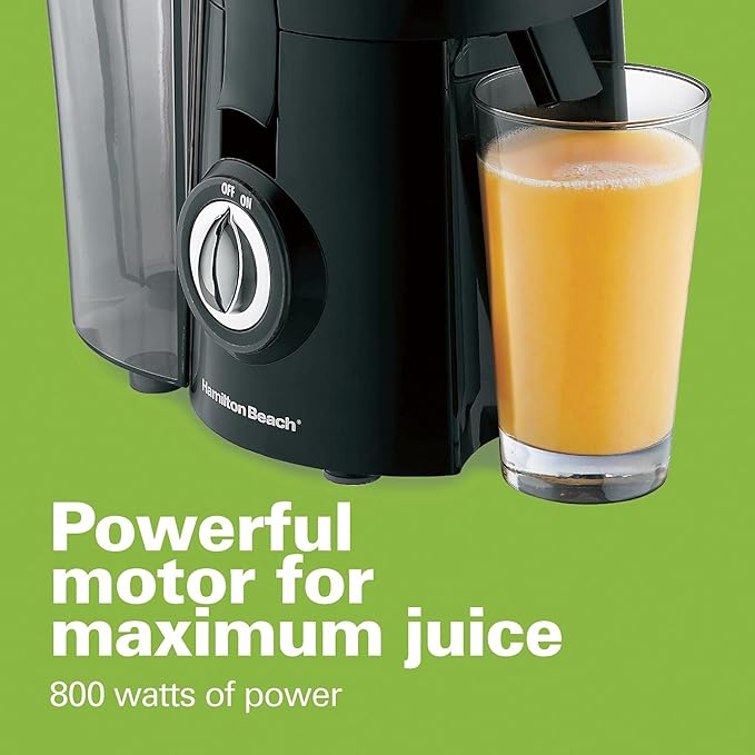 Hamilton Beach 67601 Big Mouth Juice Extractor, Black (Discontinued)