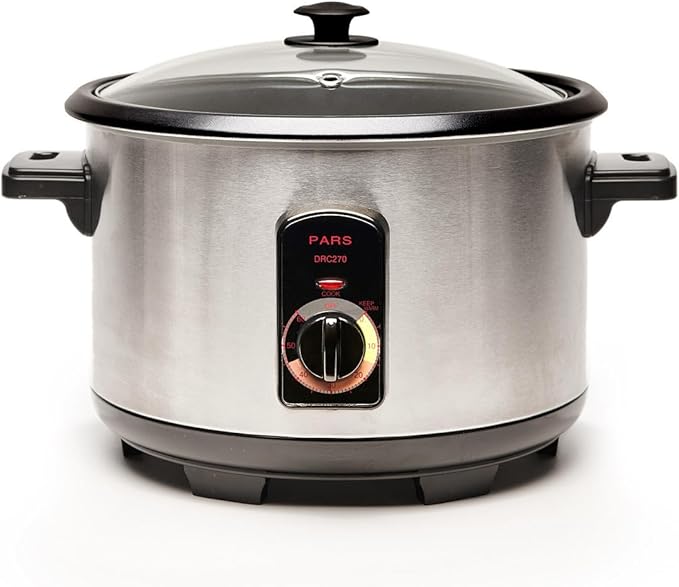 Pars Automatic Persian Rice Cooker - Tahdig Rice Maker Perfect Rice Crust, 25 Cup