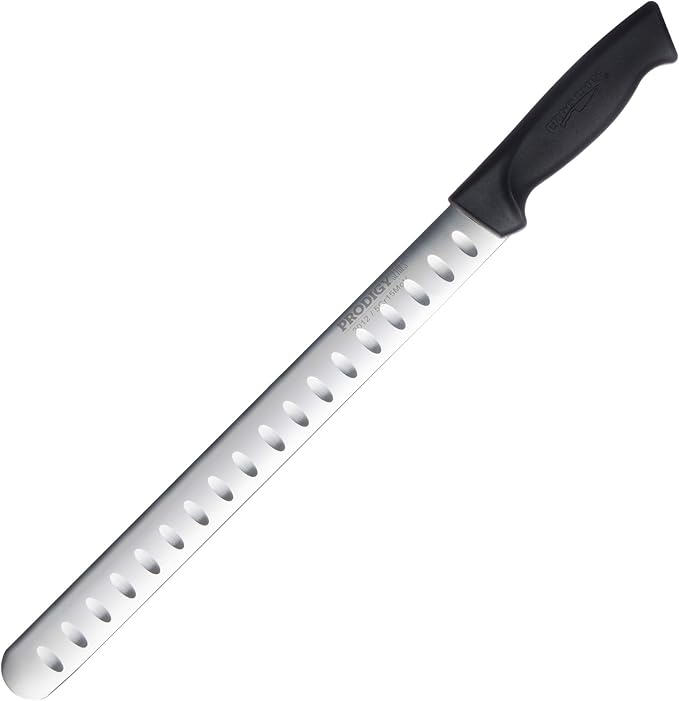 Ergo Chef Prodigy Series 12-Inch Razor-Sharp Meat Slicing Knife – High-Carbon Stainless Steel Blade, Non-Slip Ergonomic Handle for Brisket, Turkey, Ham, and Prime Rib Cutting