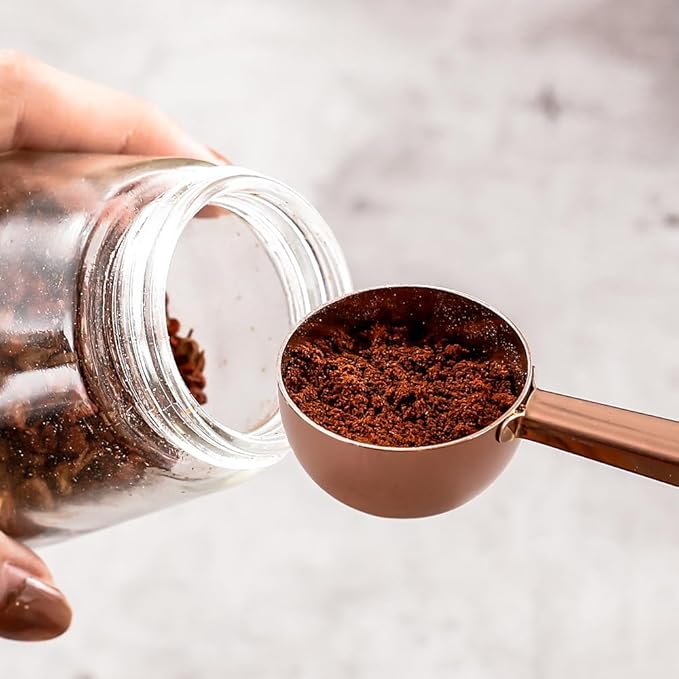 Coffee Scoop with Bag Clip, Multi-Function Milk Powder Measuring Spoon, 20ml (2*Black)