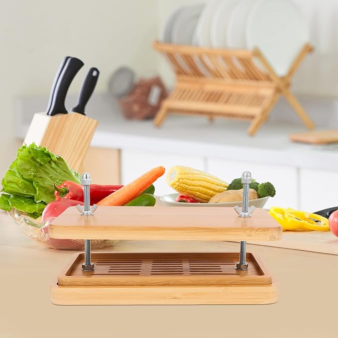 Tofu Press Mold 3-layer Drip Tray 26x15cm Tofu Making Tool Natural Food Strainer for Kitchen Use