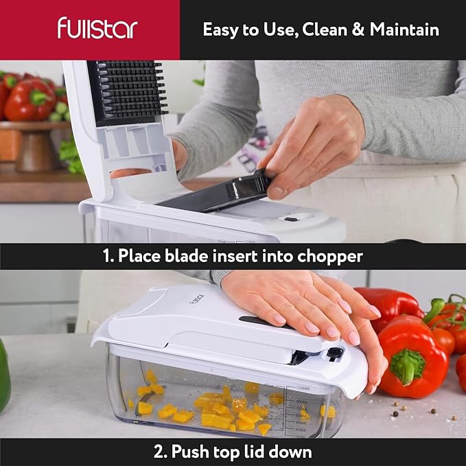 fullstar Bundle: Chopper And 2 Piece Silicone Lids