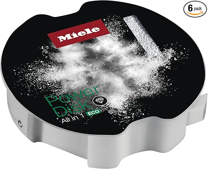 Miele Original PowerDisk All in 1 ECO, Detergent for Dishwashers with AutoDos, 49.4 oz Disk, 6 Pack