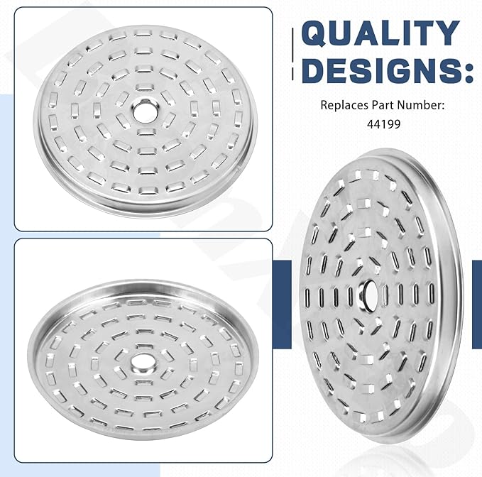 2 Pcs 44199 Stainless Steel Percolator Basket Lid Cover Fits for Pr-esto 12-Cup 0281103 0281105 0281104 Coffee Percolator